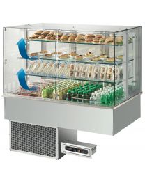 Afinox Soul Drop In Self Service flaps Blown Air 3 Tier Refrigerated Counter Top Unit