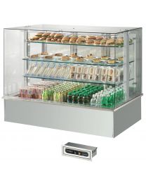 Afinox Soul Drop In Self Service flaps Blown Air 3 Tier Remote Refrigeration NOT INCLUDED