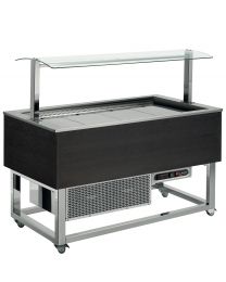 Afinox Essense Wenge Refrigerated Blown Air Buffet Food Island