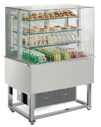 Afinox Essense RAL Special Open Front 3 Tier Refrigerated Food Island
