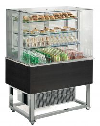 Afinox Essense Wenge Open Front 3 Tier Refrigerated Food Island