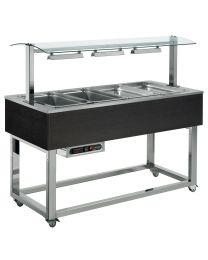 Afinox Essense Wenge Dry Heated Food Island & Gantry