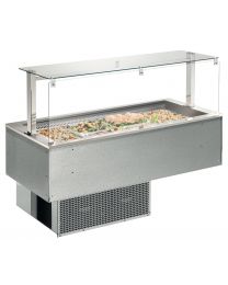 Afinox Soul Drop In 6/1 GN 2144mm  Refrigerated Blown Air Buffet Food Island