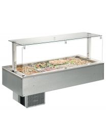 Afinox Soul 3/1 Gastronorm Drop In Static Refrigerated Counter Top Unit