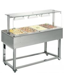 Afinox Essense Stainless  Wet Heated Bains Marie Food Island & Gantry