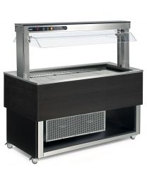 Afinox Tradition Wenge Refrigerated Blown Air Buffet Food Island