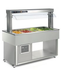 Afinox Tradition Ral Special Buffet Refrigerated Food Islands with static cold well.