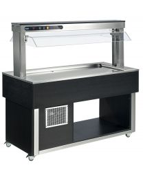 Afinox Tradition Wenge Buffet Static shallow well Refrigerated Food Island