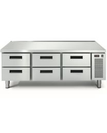 Eco Linear 6 Drawer Cooking Top Freezer - Recessed Top