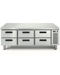 Eco Linear 6 Drawer Cooking Top Freezer - 40mm Stainless Top
