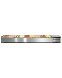Eco Top Mounted 2560mm Refrigerated Toppers - Without Cover